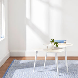 Mainsail French Blue Handwoven Indoor/Outdoor Rug - DA1952 - 9x12