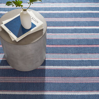 Camden Stripe Denim Handwoven Cotton Rug - DA1957 - 10x14
