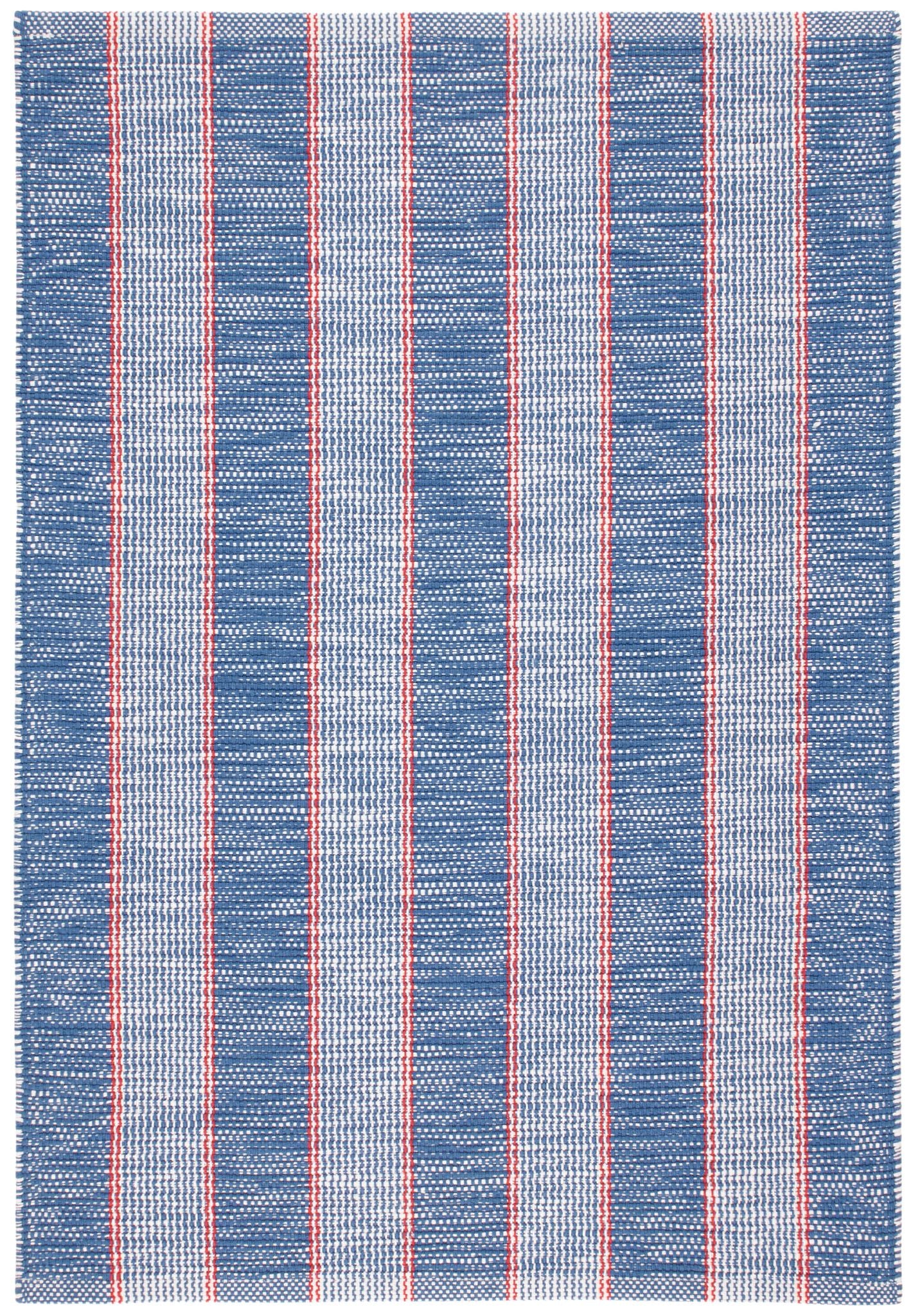 Hillsgrove Stripe Denim Handwoven Cotton Rug - DA1958 - 10x14