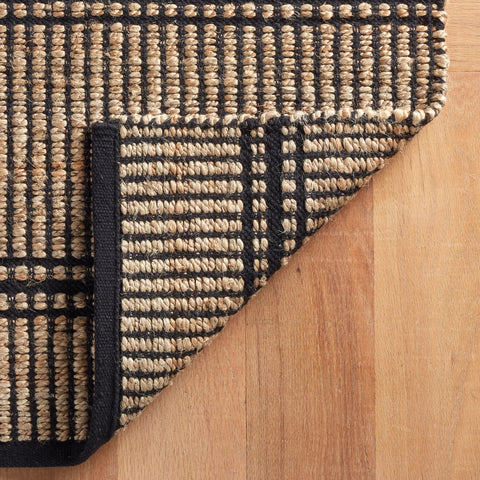 Arbor Black Handwoven Jute Rug - DA1967 - 10x14
