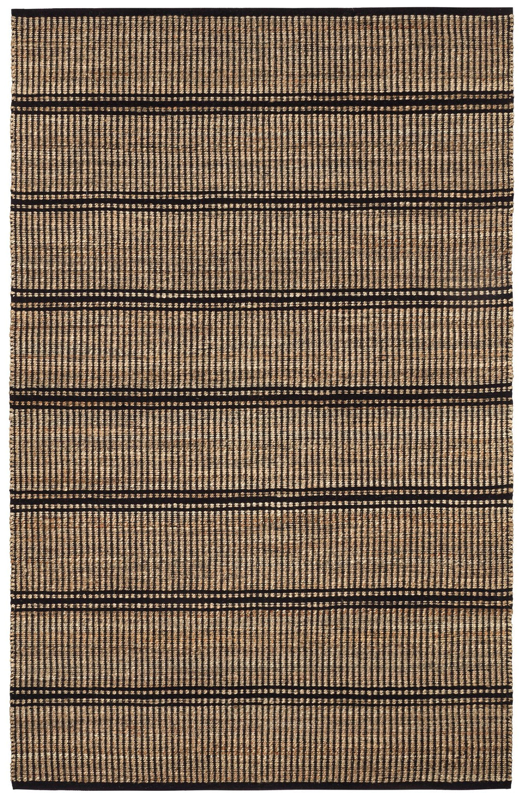 Arbor Black Handwoven Jute Rug - DA1967 - 10x14