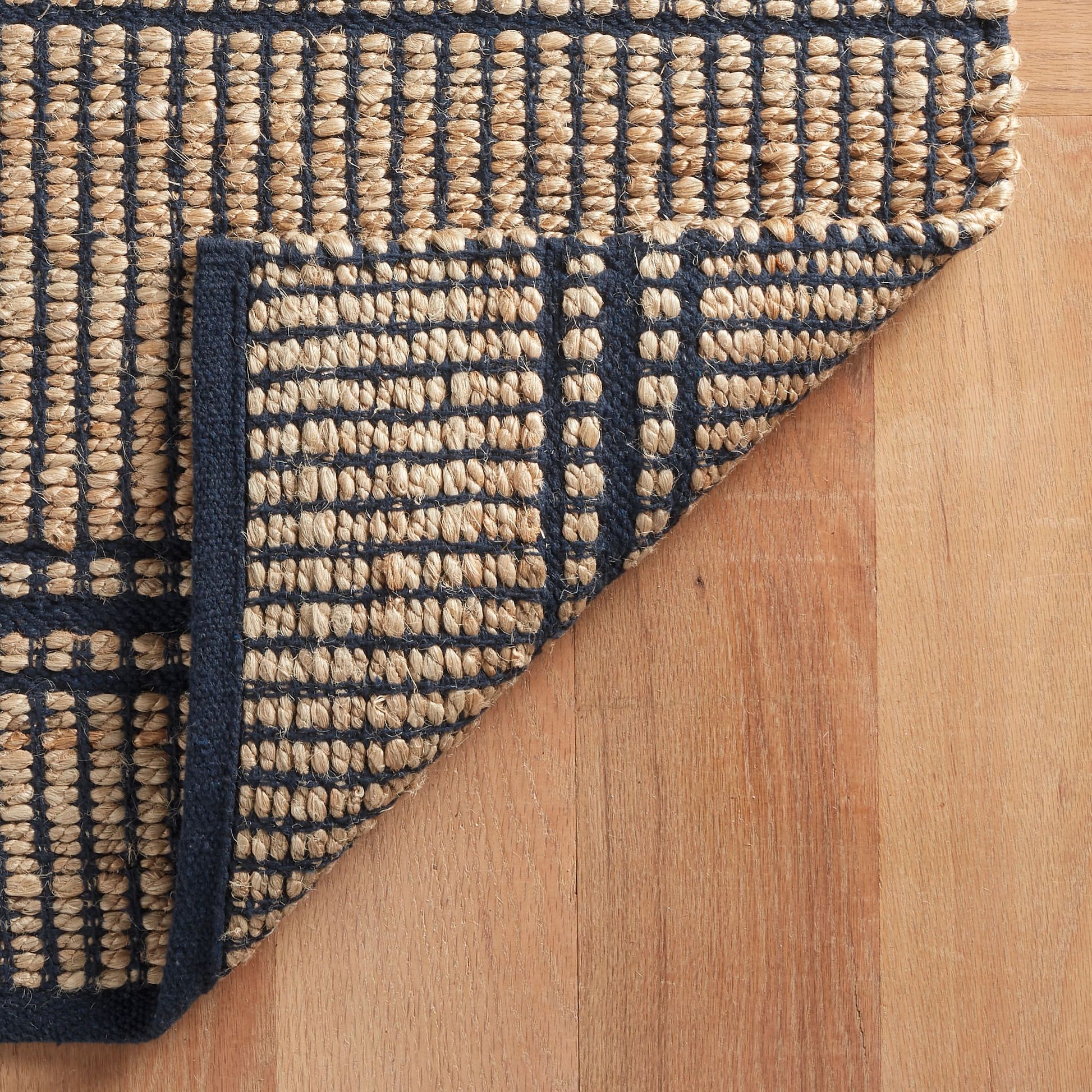 Arbor Navy Handwoven Jute Rug - DA1969 - 10x14