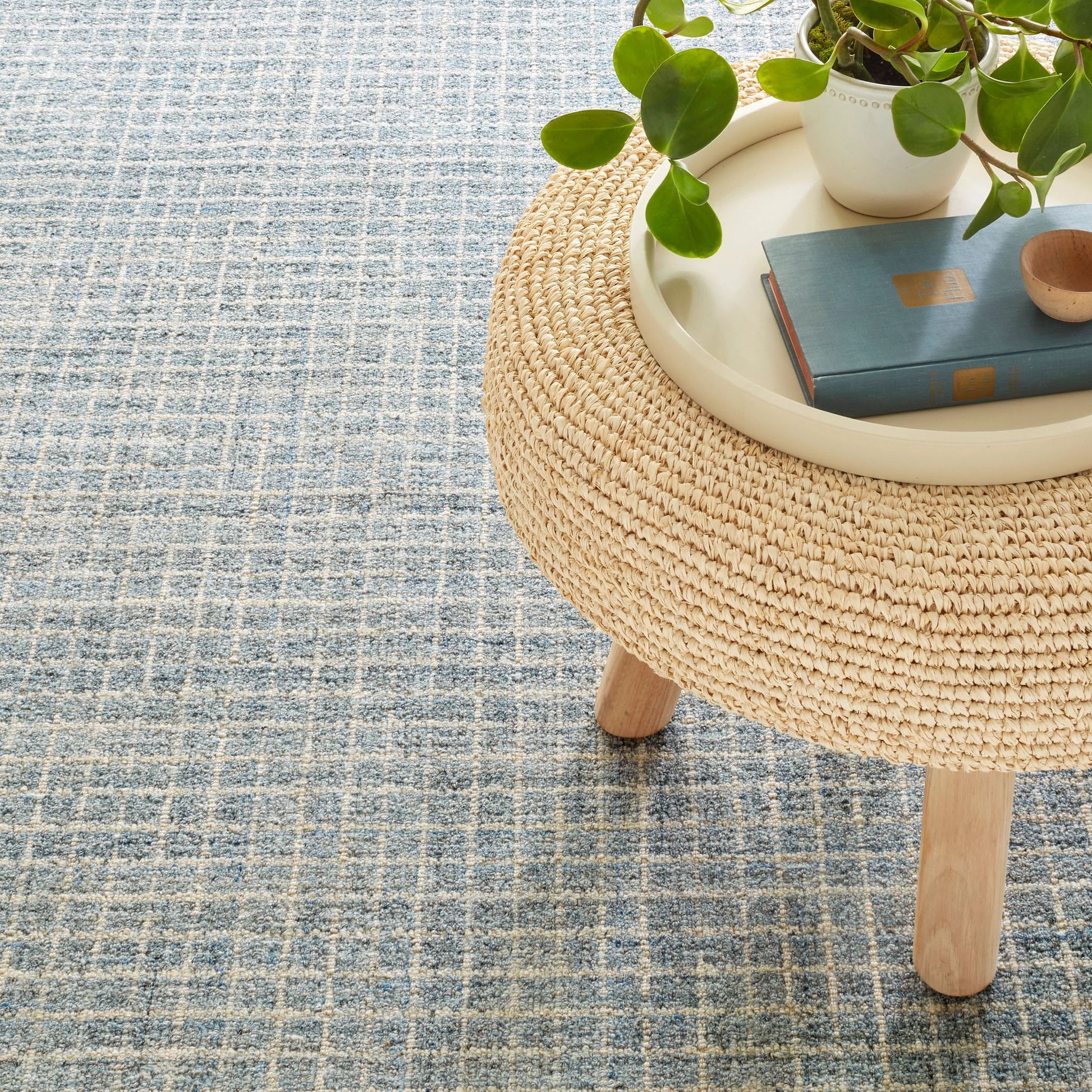 Conall Slate Hand Micro Hooked Wool Rug - DA1972 - 10x14