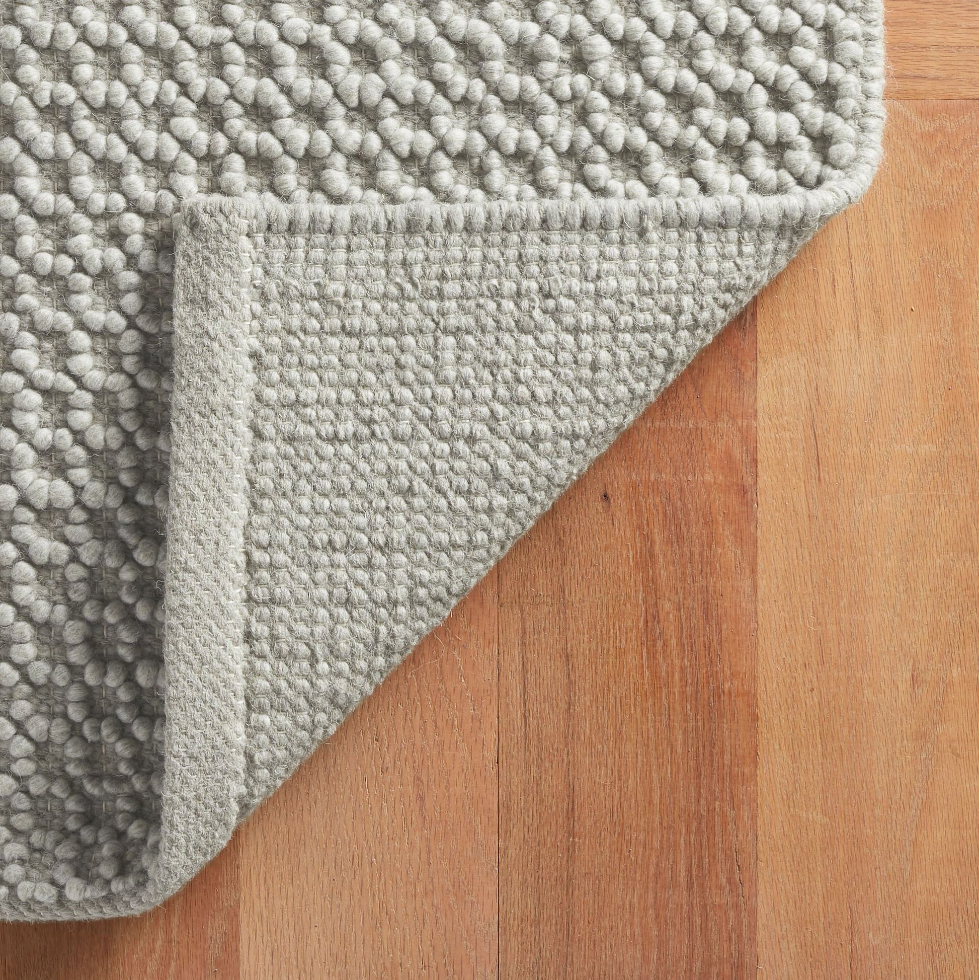 Hooper Grey Handwoven Wool Rug - DA1978 - 10x14