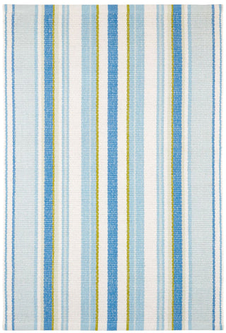 Daphne Stripe French Blue Handwoven Cotton Rug - DA2018 - 10x14
