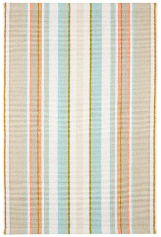 Daphne Stripe Sky Handwoven Cotton Rug - DA2019 - 10x14