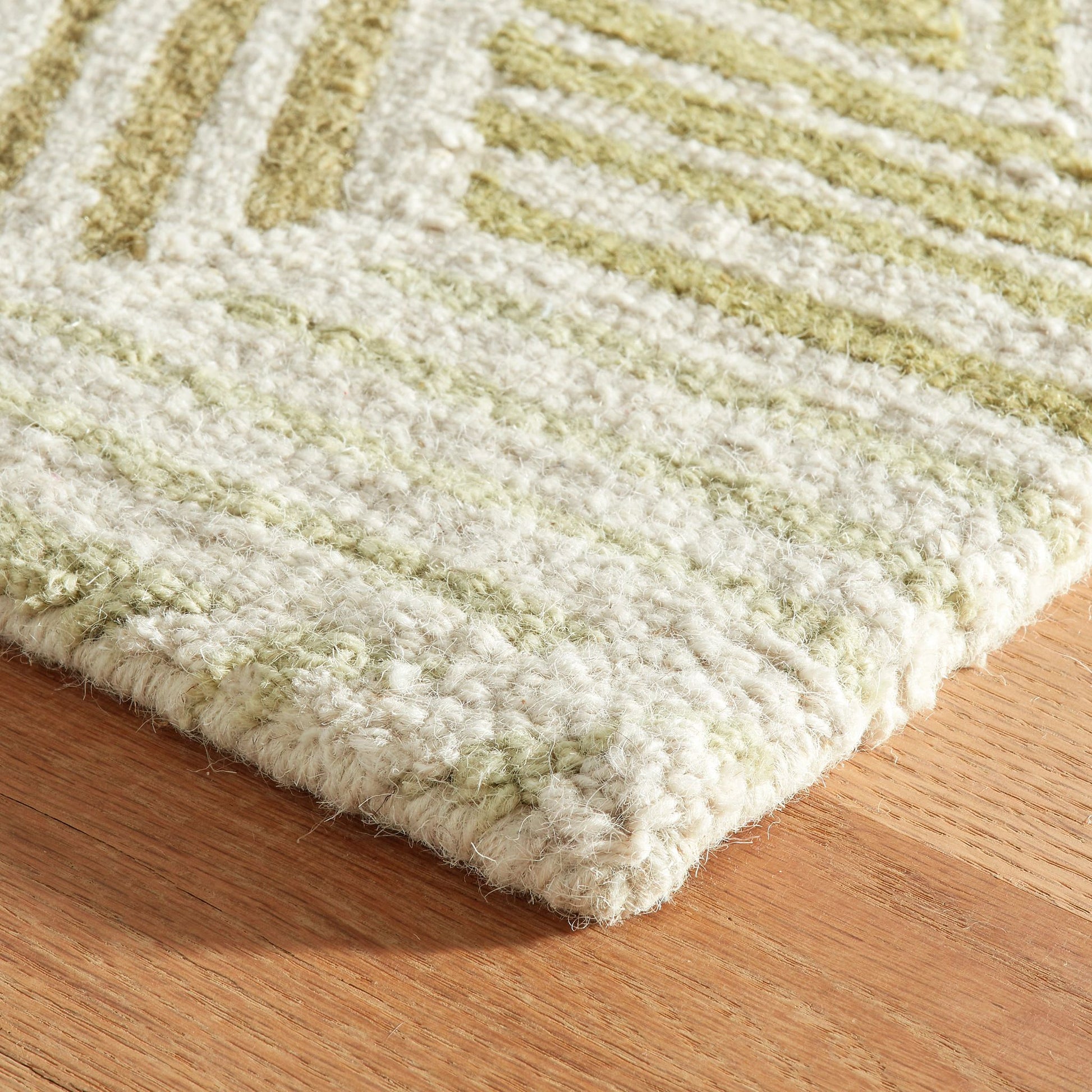Karari Moss Hand Hooked Wool Rug - DA2023 - 10x14