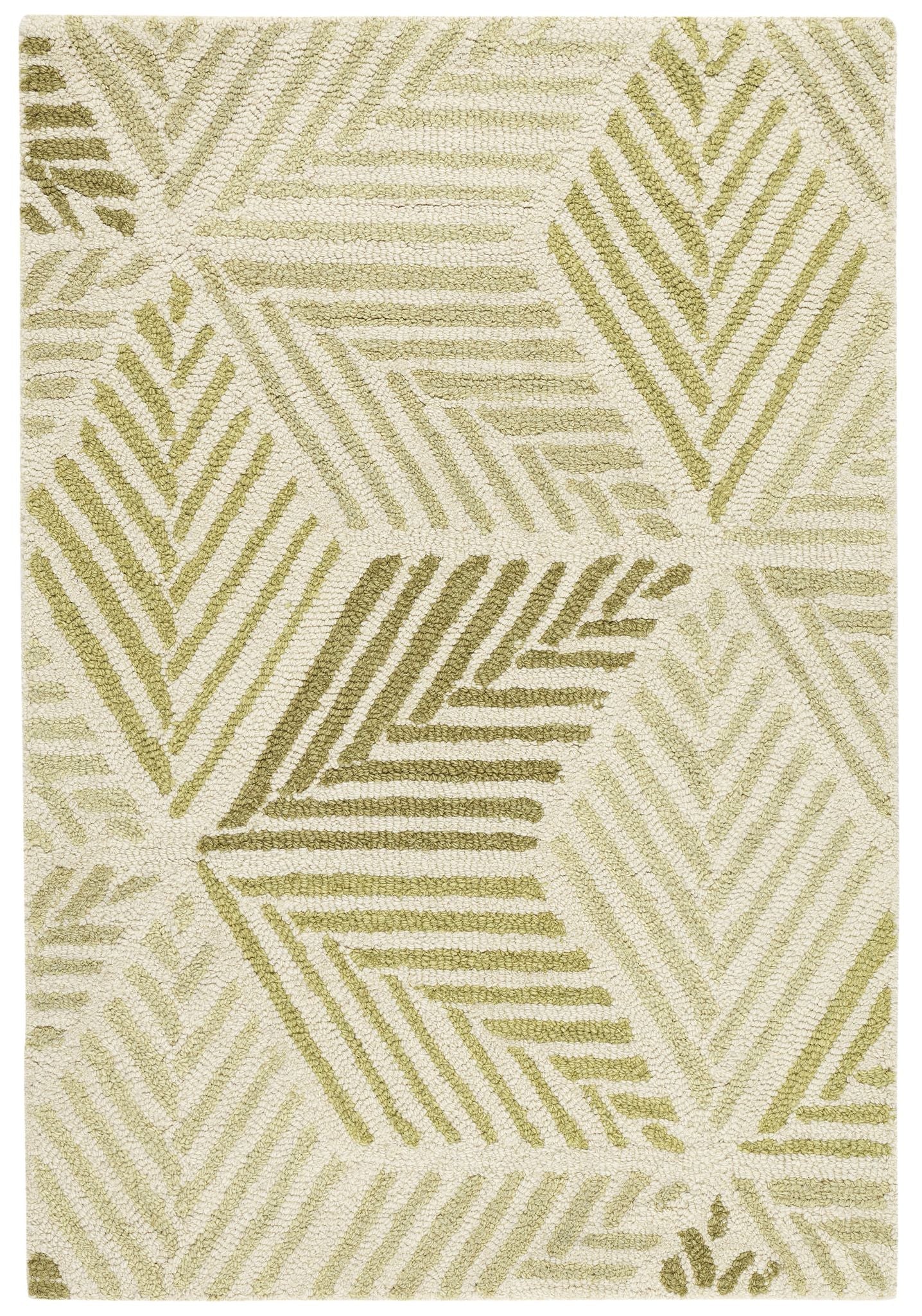 Karari Moss Hand Hooked Wool Rug - DA2023 - 10x14