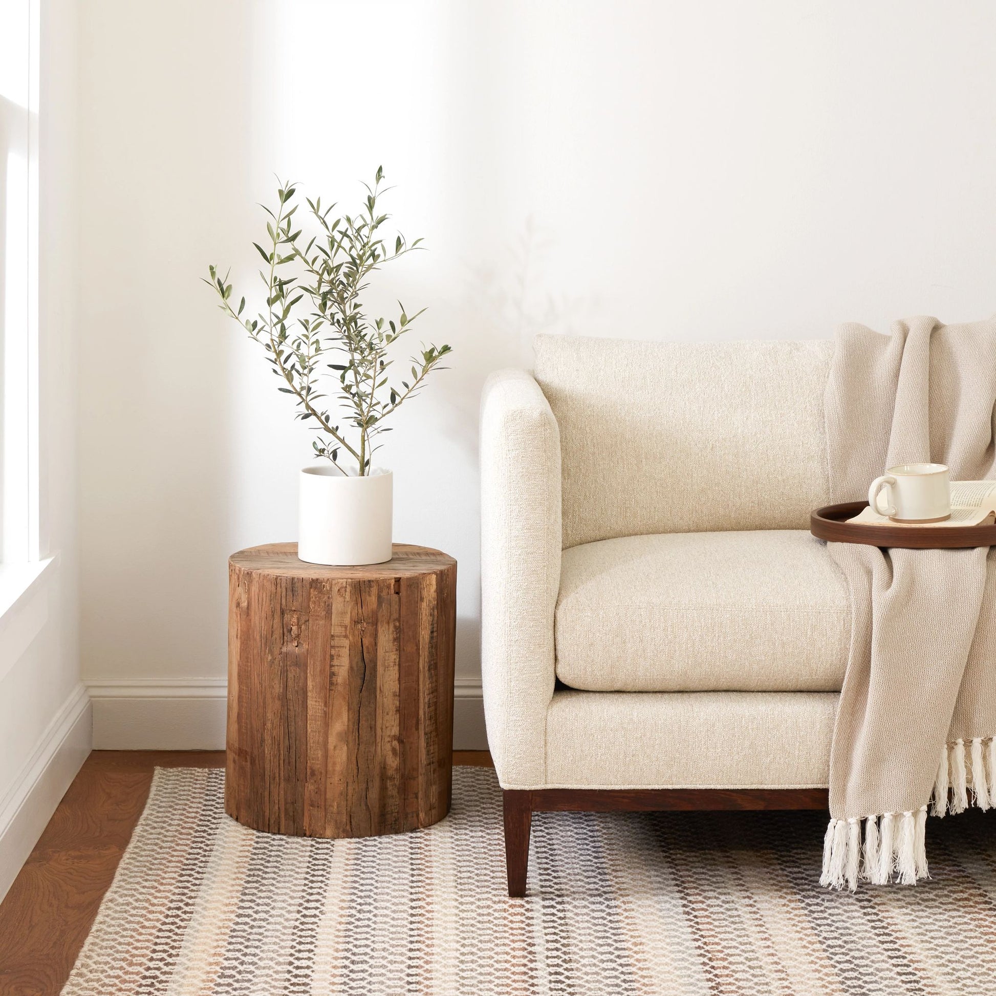 Poppy Natural Handwoven Wool Rug - DA2026 - 10x14