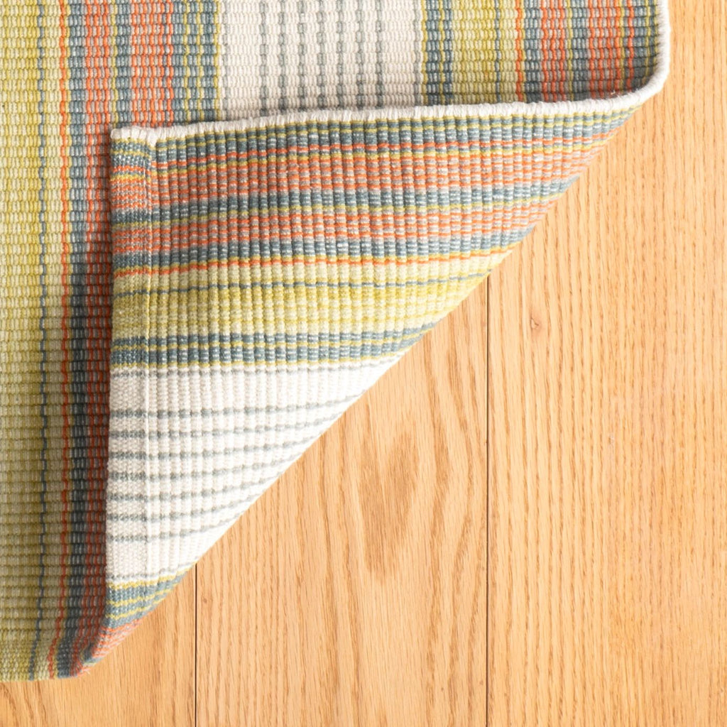 Sloane Stripe Sprout Handwoven Cotton Rug - DA2027 - 10x14