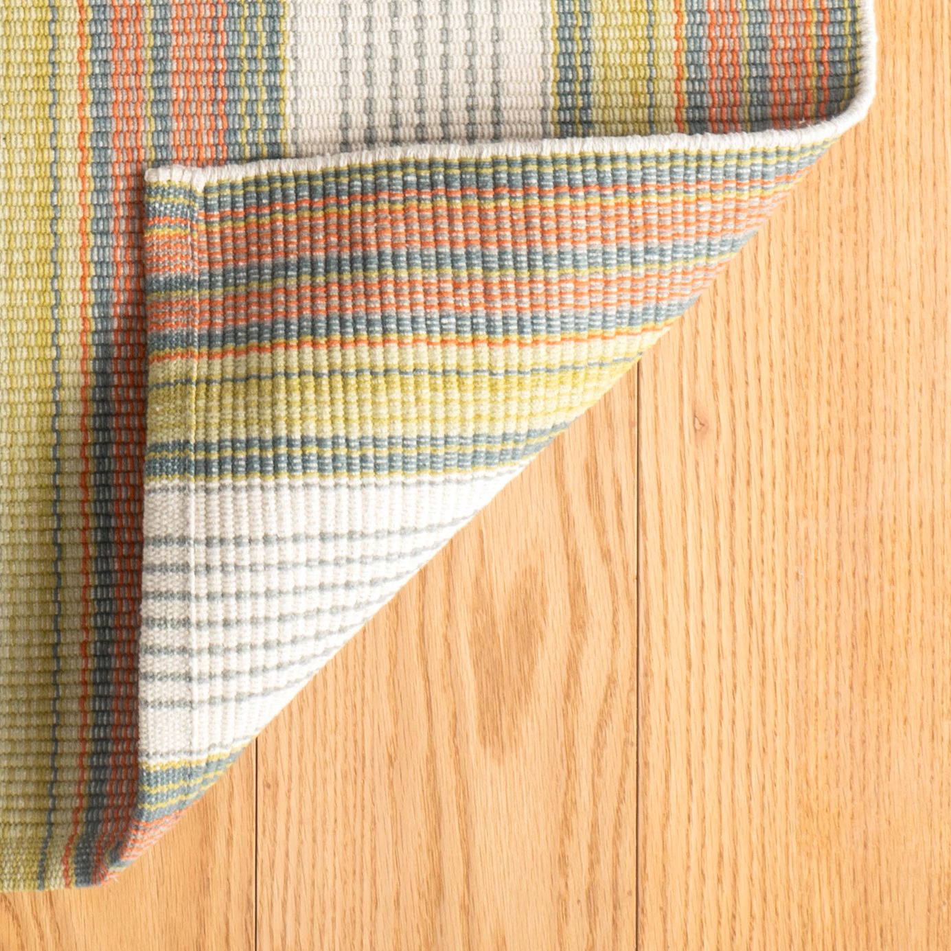 Sloane Stripe Sprout Handwoven Cotton Rug - DA2027 - 10x14