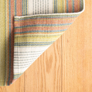 Sloane Stripe Sprout Handwoven Cotton Rug - DA2027 - 10x14