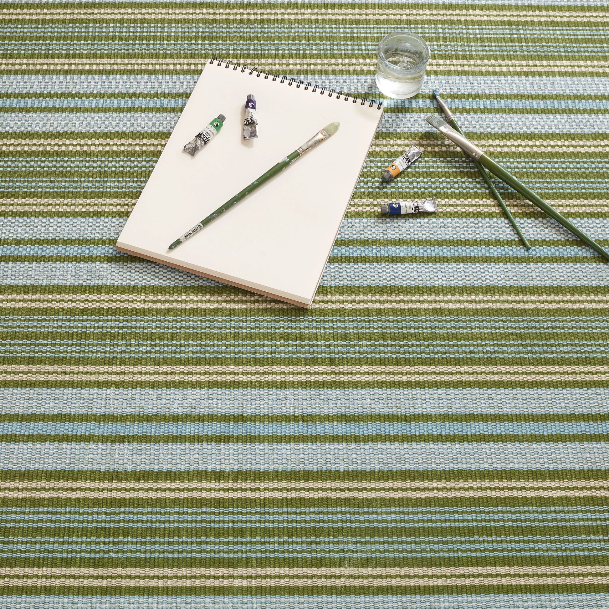 Caravan Stripe Multi Machine Washable Rug - DA2034 - 8x10