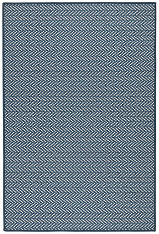 Herringbone Navy Machine Washable Rug - DA2039 - 8x10