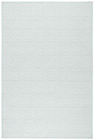Herringbone Swedish Blue Machine Washable Rug - DA2040 - 8x10