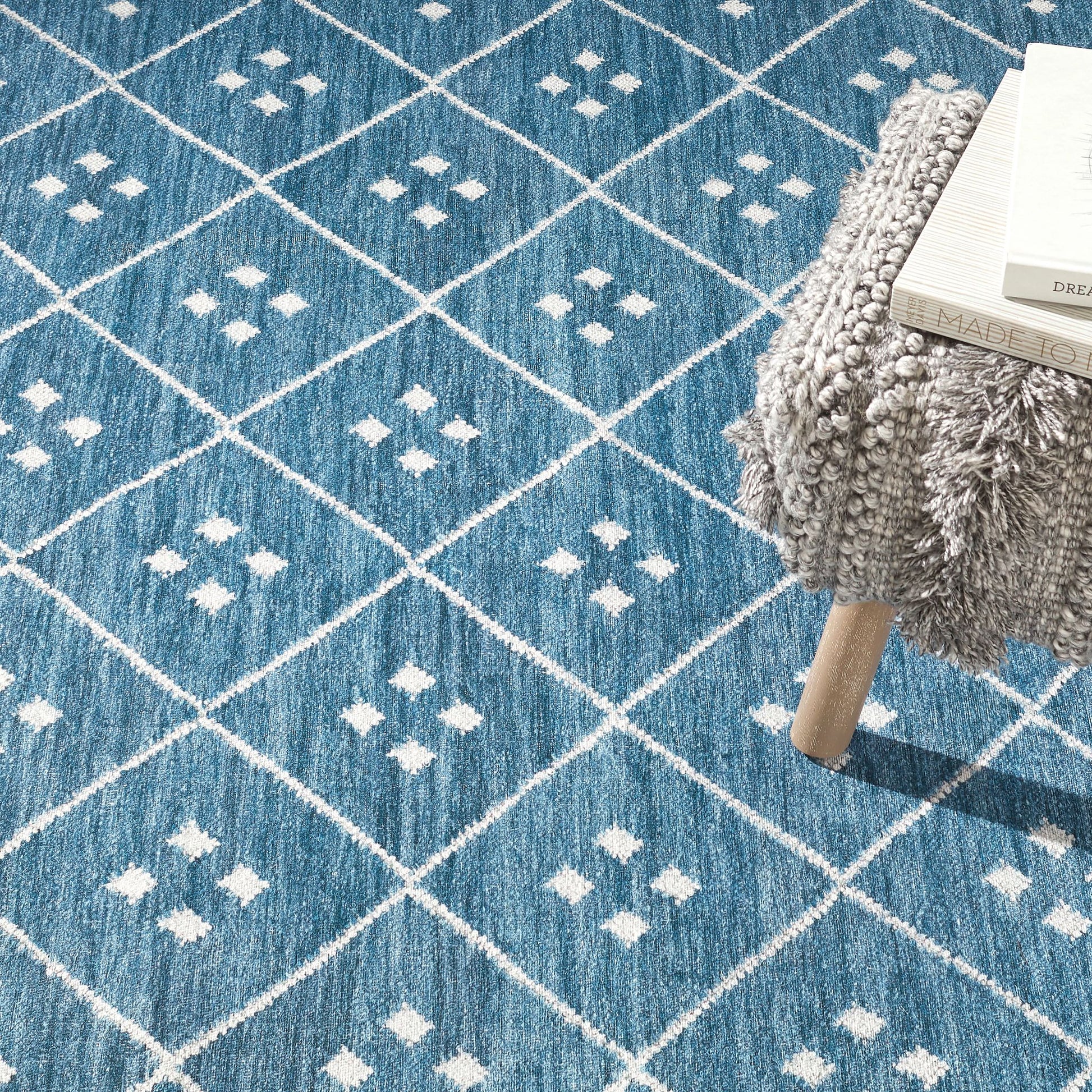 Kota Indigo Machine Washable Rug - DA2042 - 8x10
