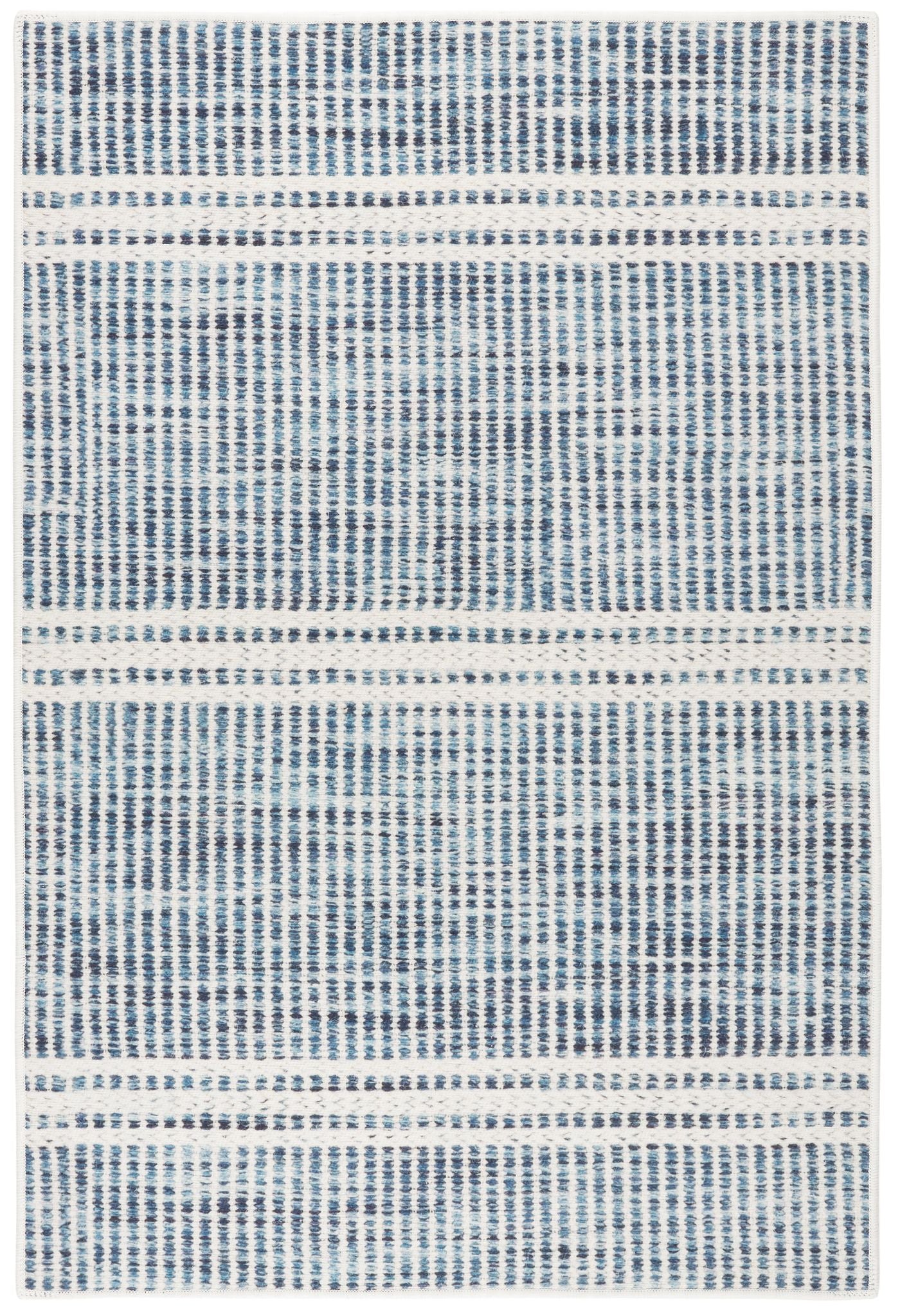 Malta Blue Machine Washable Rug - DA2043 - 8x10