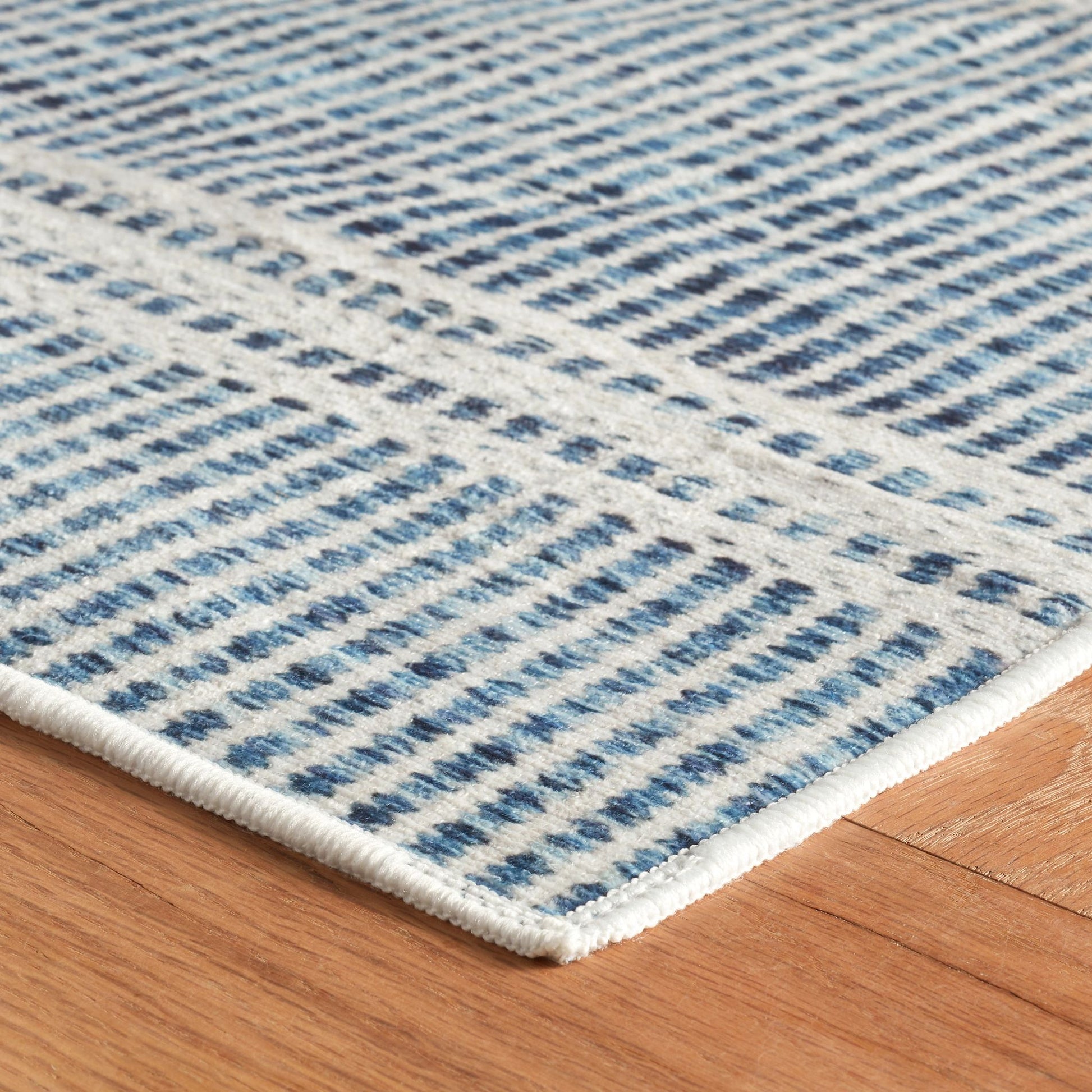 Malta Blue Machine Washable Rug - DA2043 - 8x10