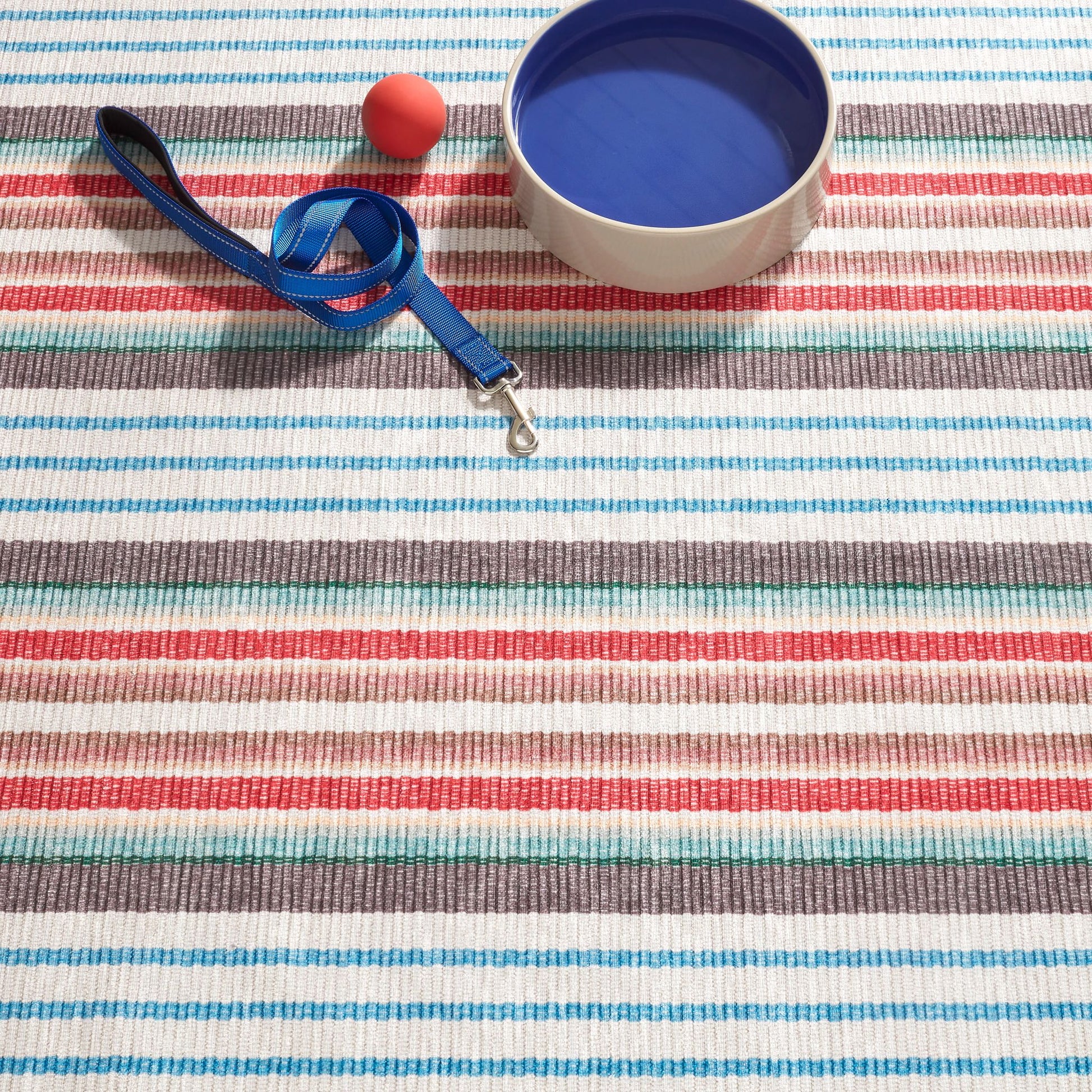 Ranch Stripe Multi Machine Washable Rug - DA2053 - 8x10