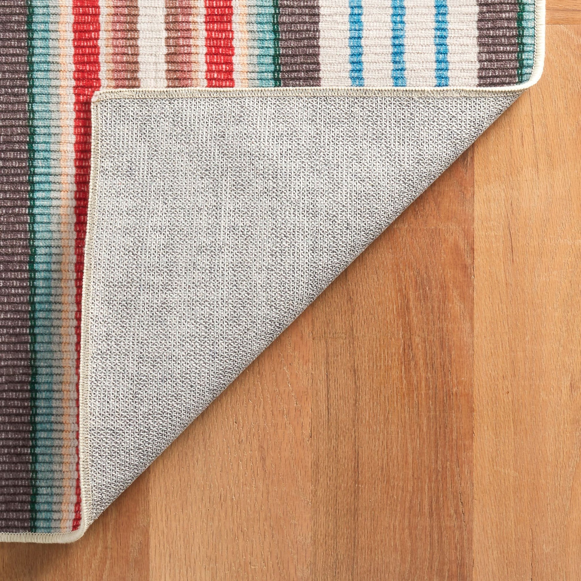 Ranch Stripe Multi Machine Washable Rug - DA2053 - 8x10