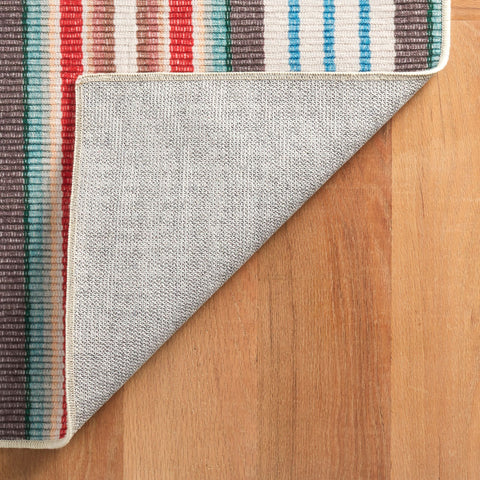 Ranch Stripe Multi Machine Washable Rug - DA2053 - 8x10