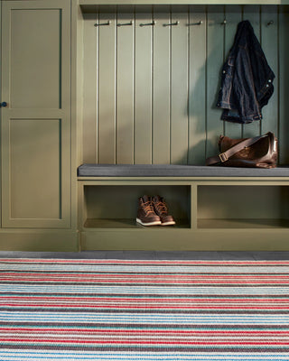 Ranch Stripe Multi Machine Washable Rug - DA2053 - 8x10