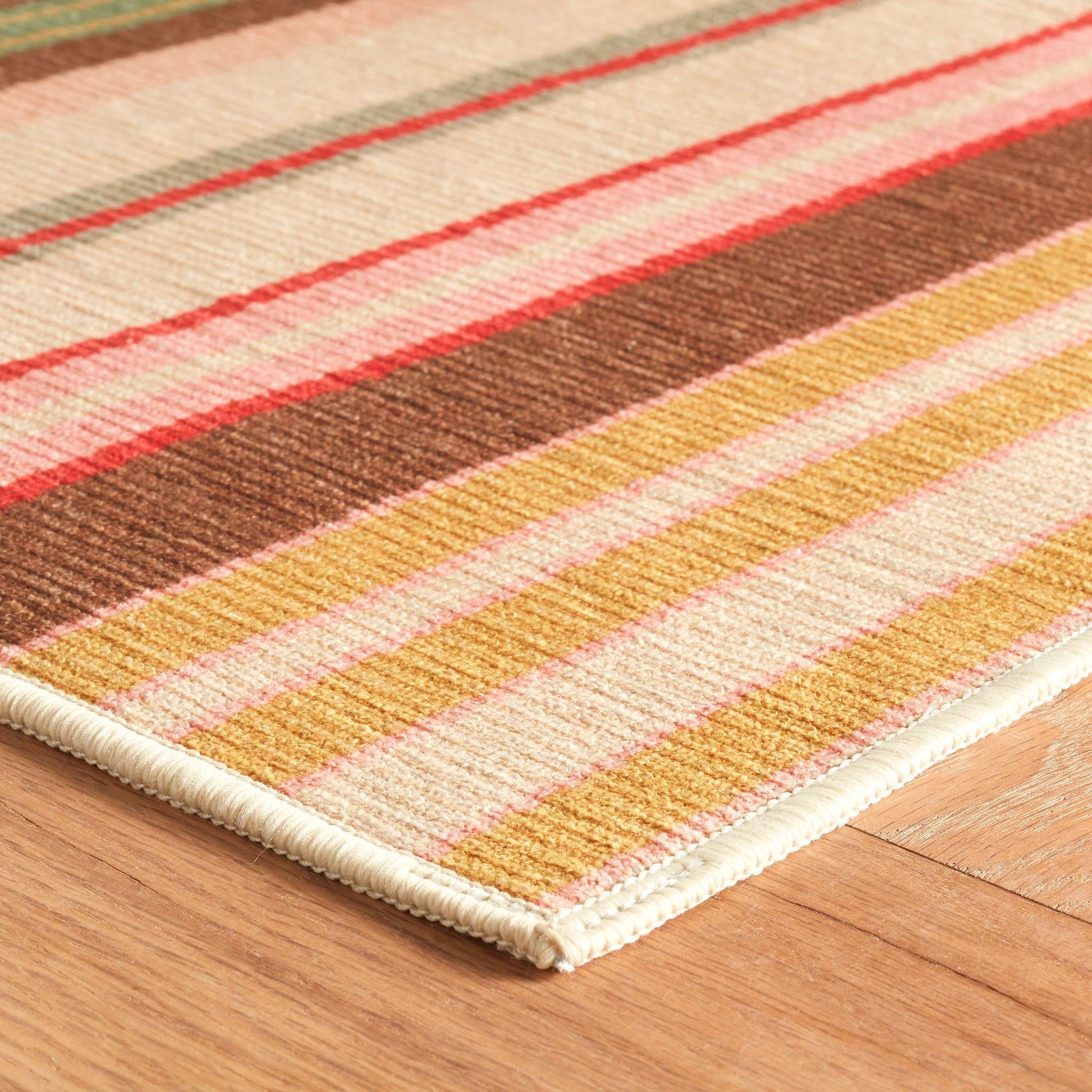 Sienna Stripe Multi Machine Washable Rug - DA2054 - 8x10