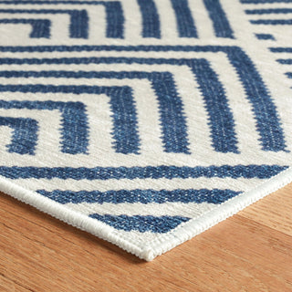 Cleo Navy Machine Washable Rug - DA2168 - 8x10