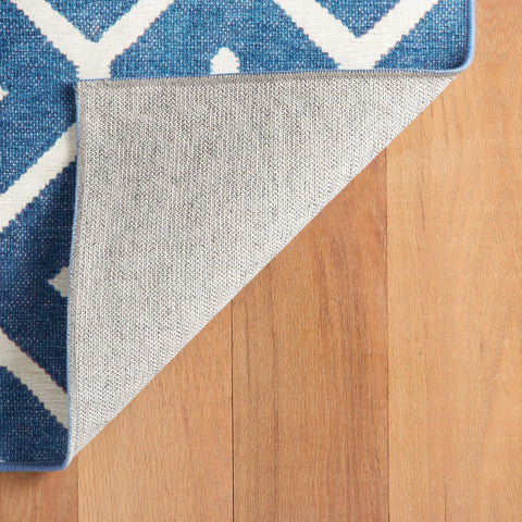 Elizabeth Navy Machine Washable Rug - DA2171 - 8x10