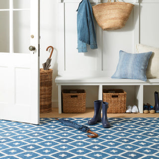 Elizabeth Navy Machine Washable Rug - DA2171 - 8x10