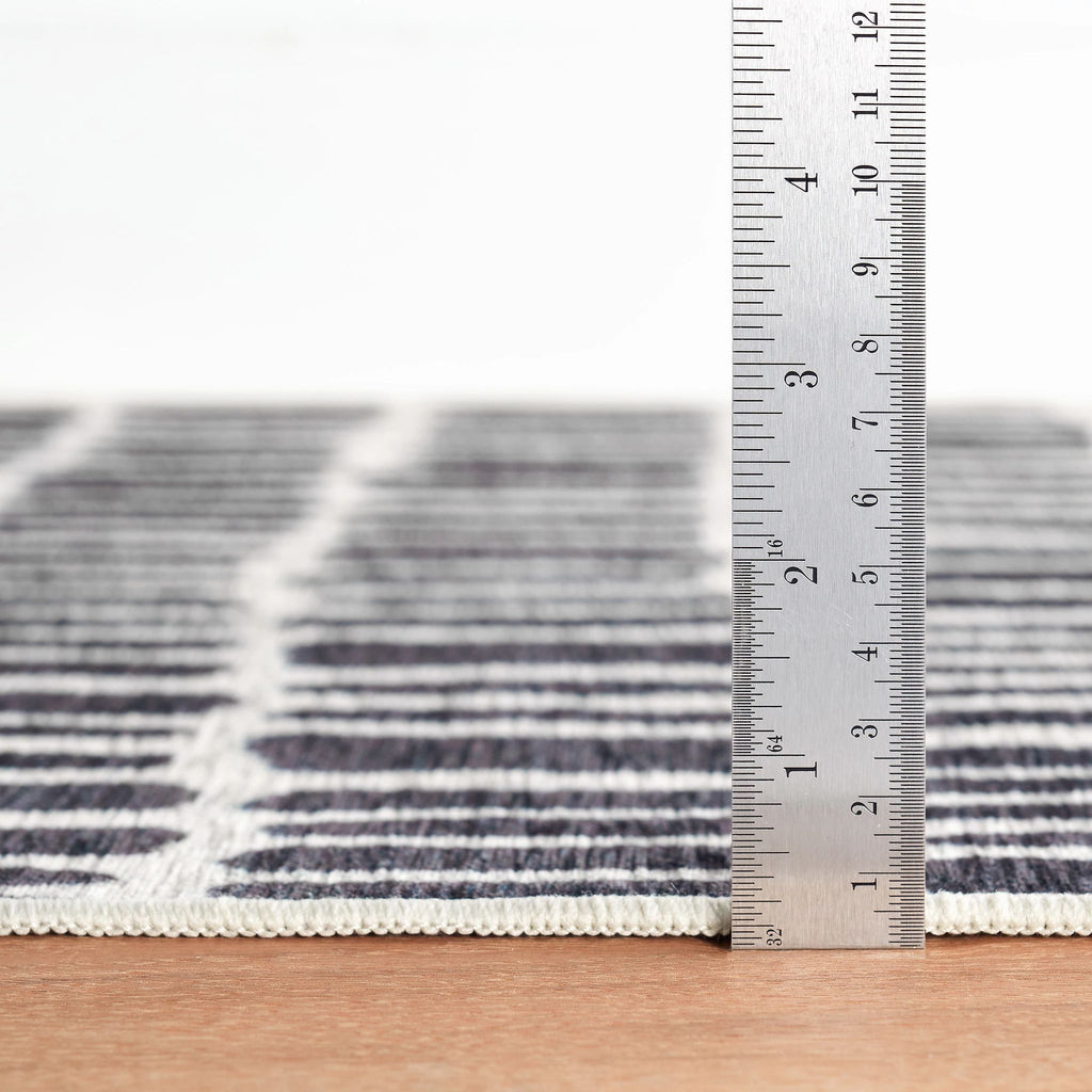 Roark Charcoal Machine Washable Rug - DA2189 - 8x10
