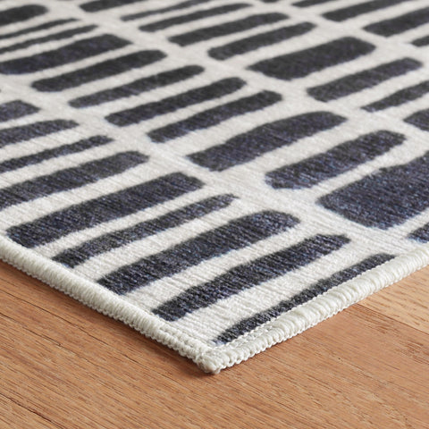 Roark Charcoal Machine Washable Rug - DA2189 - 8x10