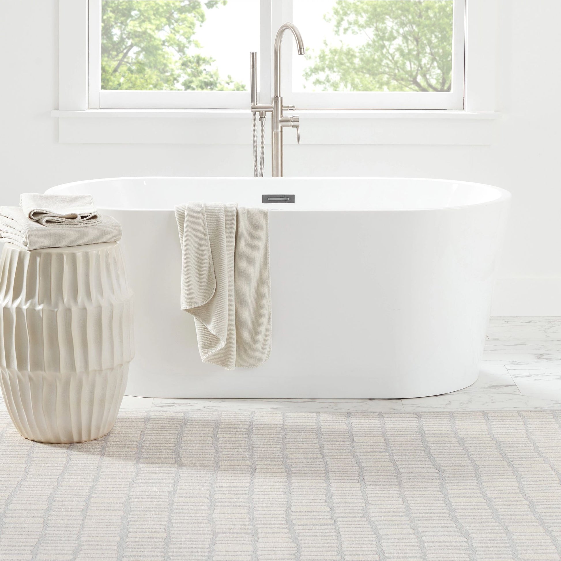 Roark Ivory Machine Washable Rug - DA2190 - 8x10