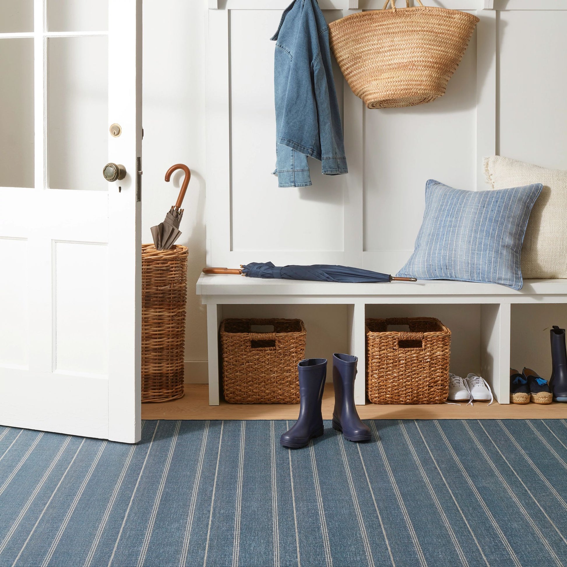 Samson Navy Machine Washable Rug - DA2196 - 8x10