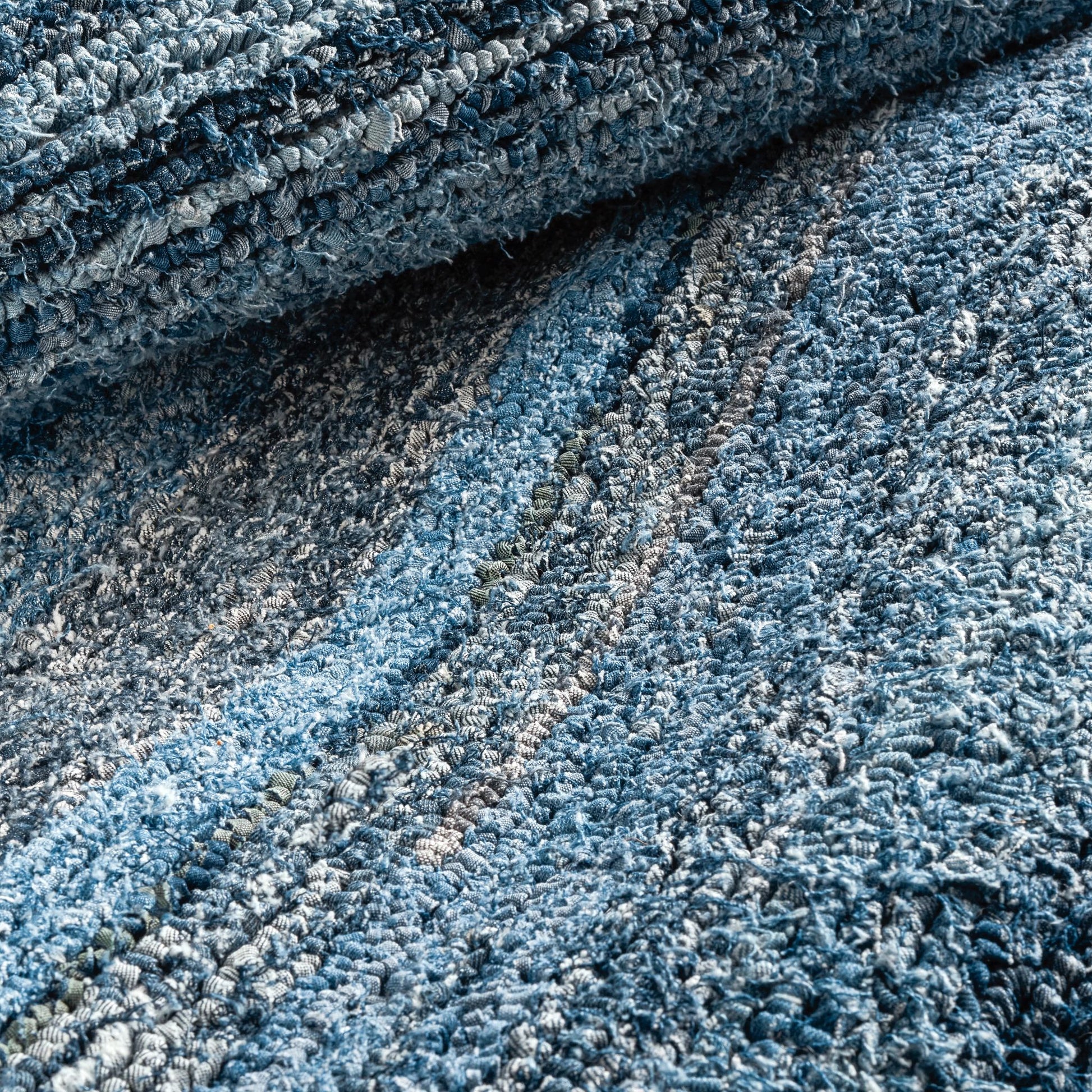 Denim Chindi Blue Hand Hooked Cotton Rug - DA2206 - 10x14