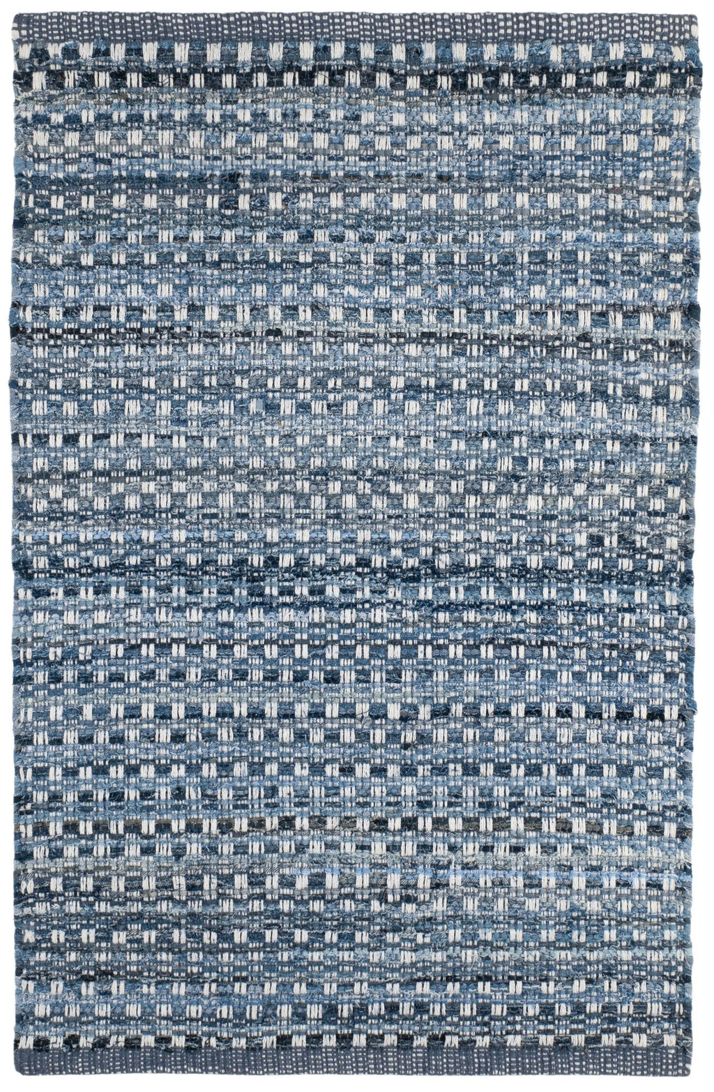 Denim Stone Blue Handwoven Cotton Rug - DA2208 - 10x14