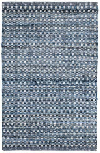 Denim Stone Blue Handwoven Cotton Rug - DA2208 - 10x14