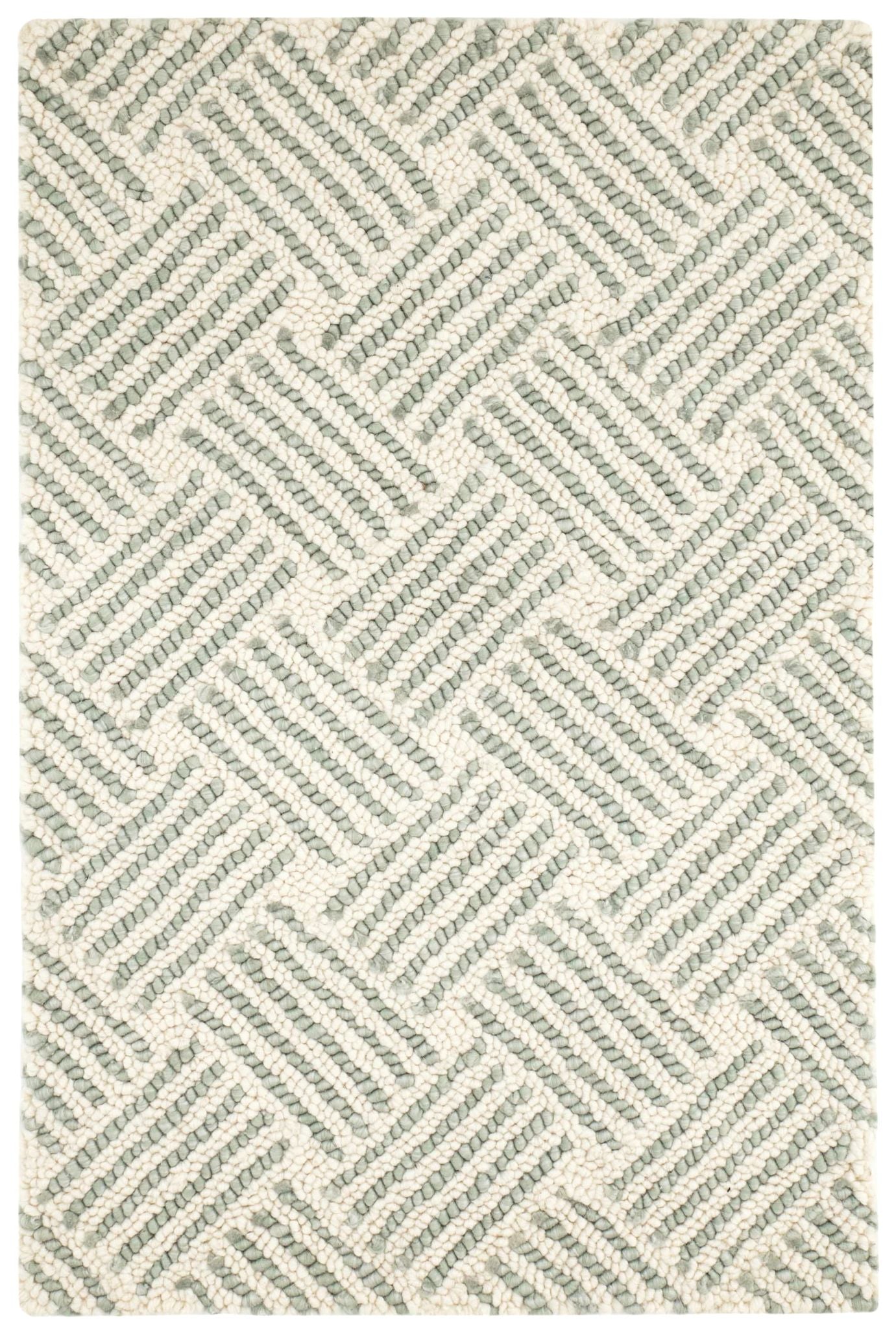 Layers Desert Sage Hand Hooked Wool Rug - DA2211 - 10x14