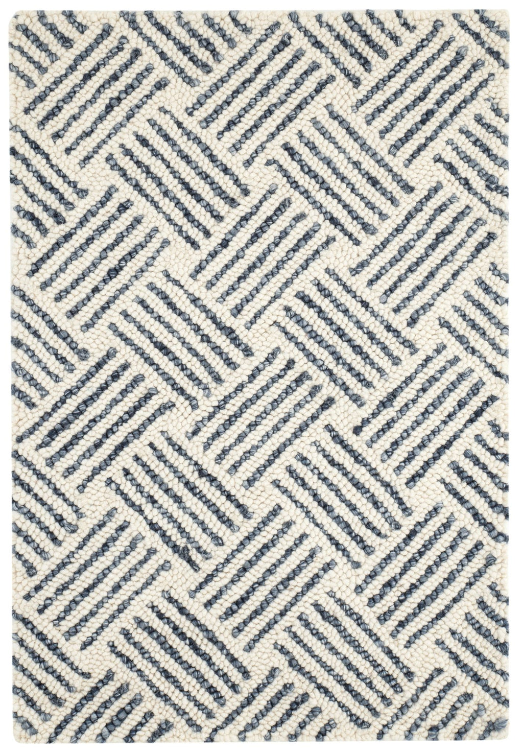 Layers Indigo Hand Hooked Wool Rug - DA2212 - 10x14