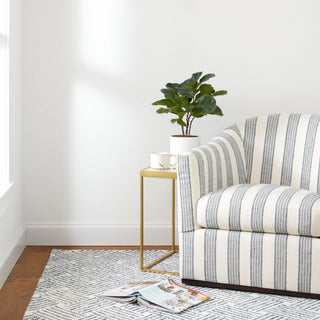 Layers Indigo Hand Hooked Wool Rug - DA2212 - 10x14