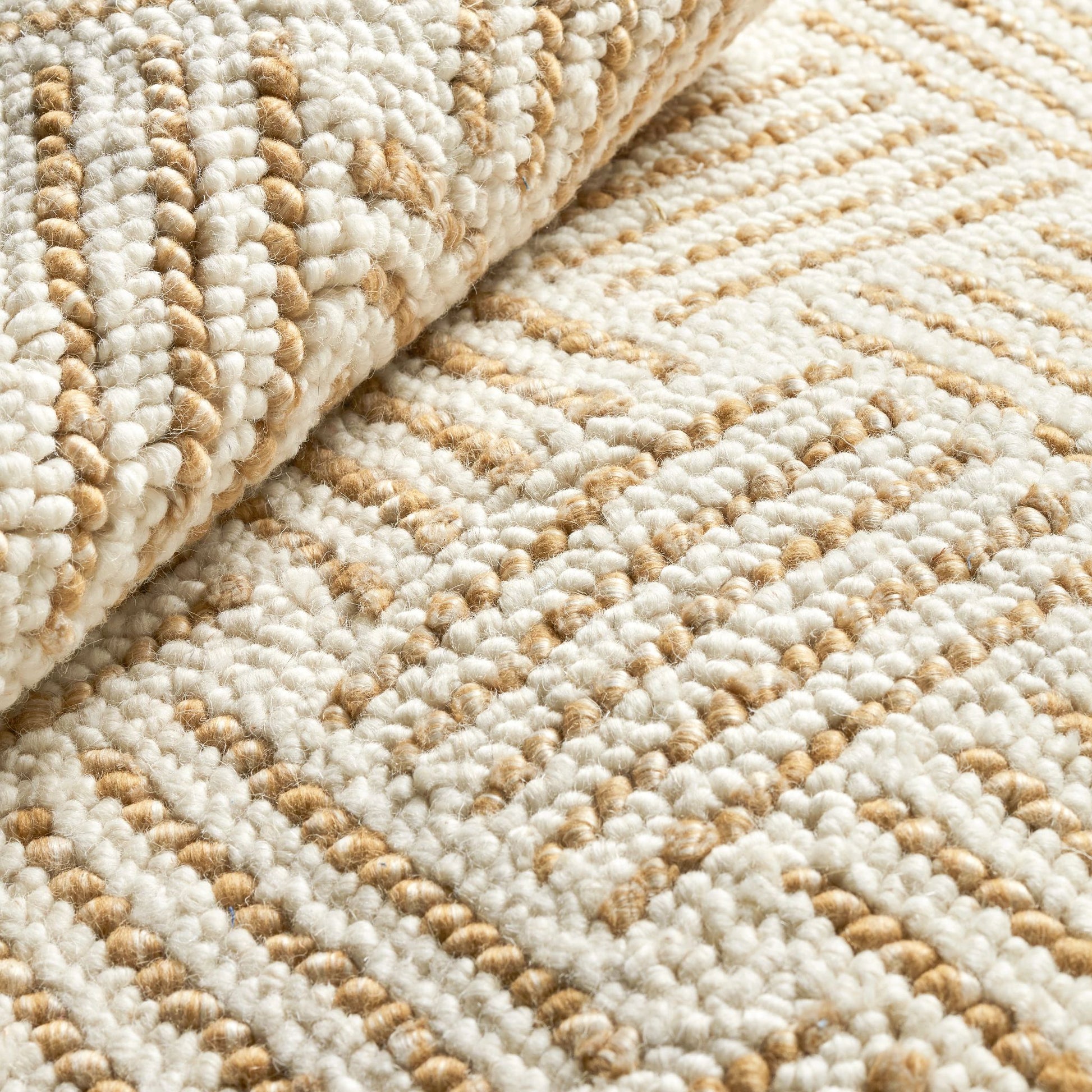 Layers Ochre Hand Hooked Wool Rug - DA2213 - 10x14