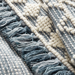 Pembrook Blue Handwoven Wool Rug - DA2215 - 9x12