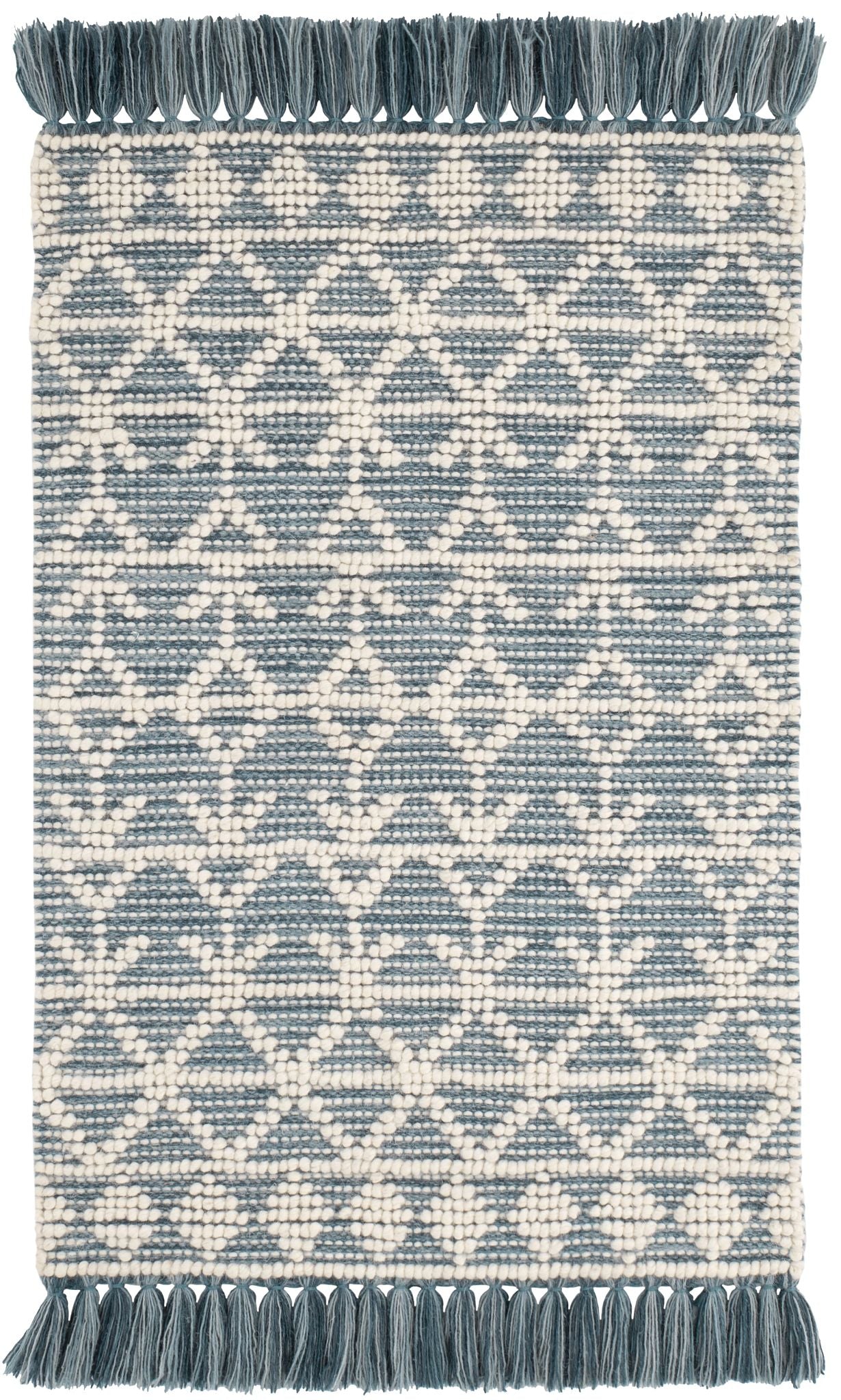 Pembrook Blue Handwoven Wool Rug - DA2215 - 10x14