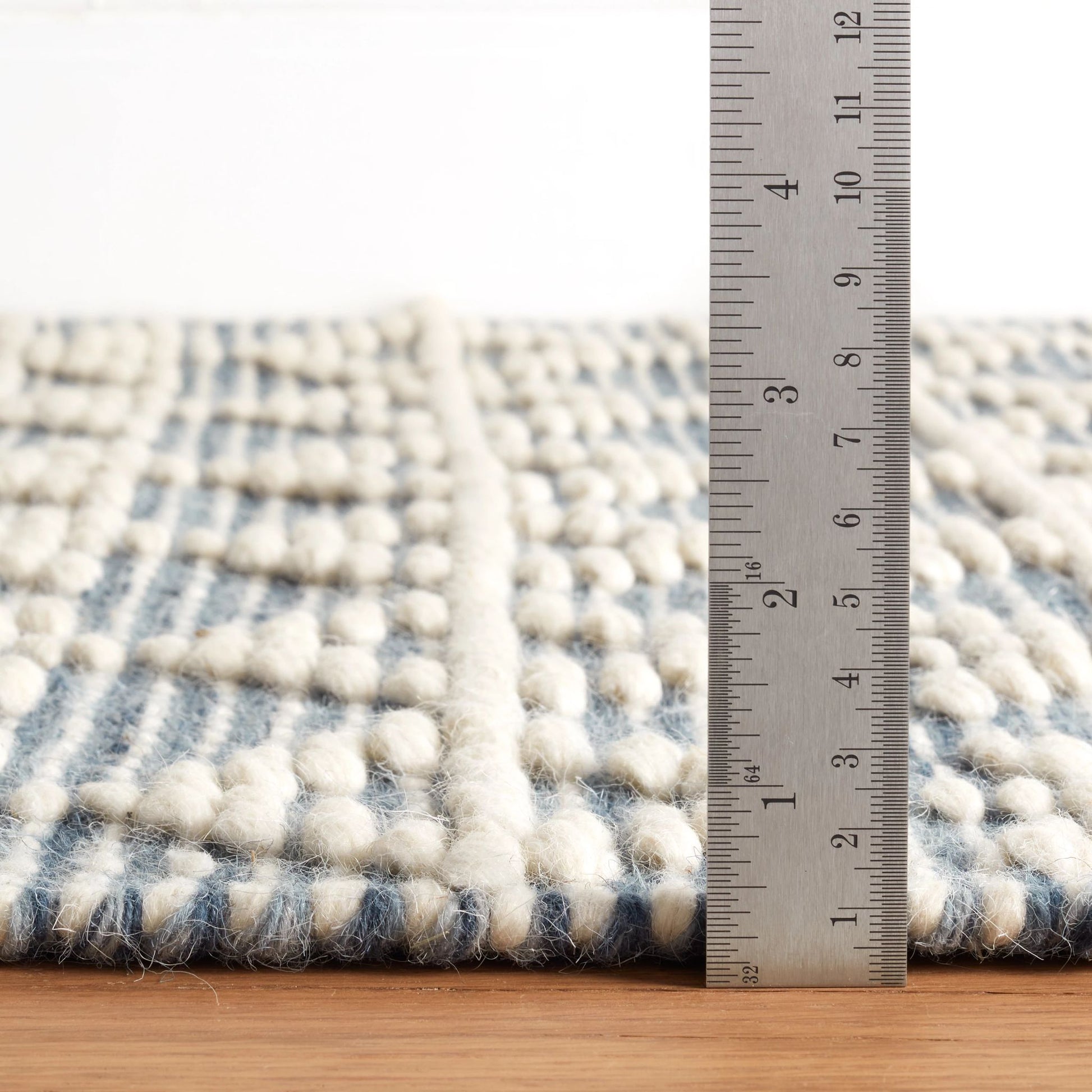 Pembrook Blue Handwoven Wool Rug - DA2215 - 9x12