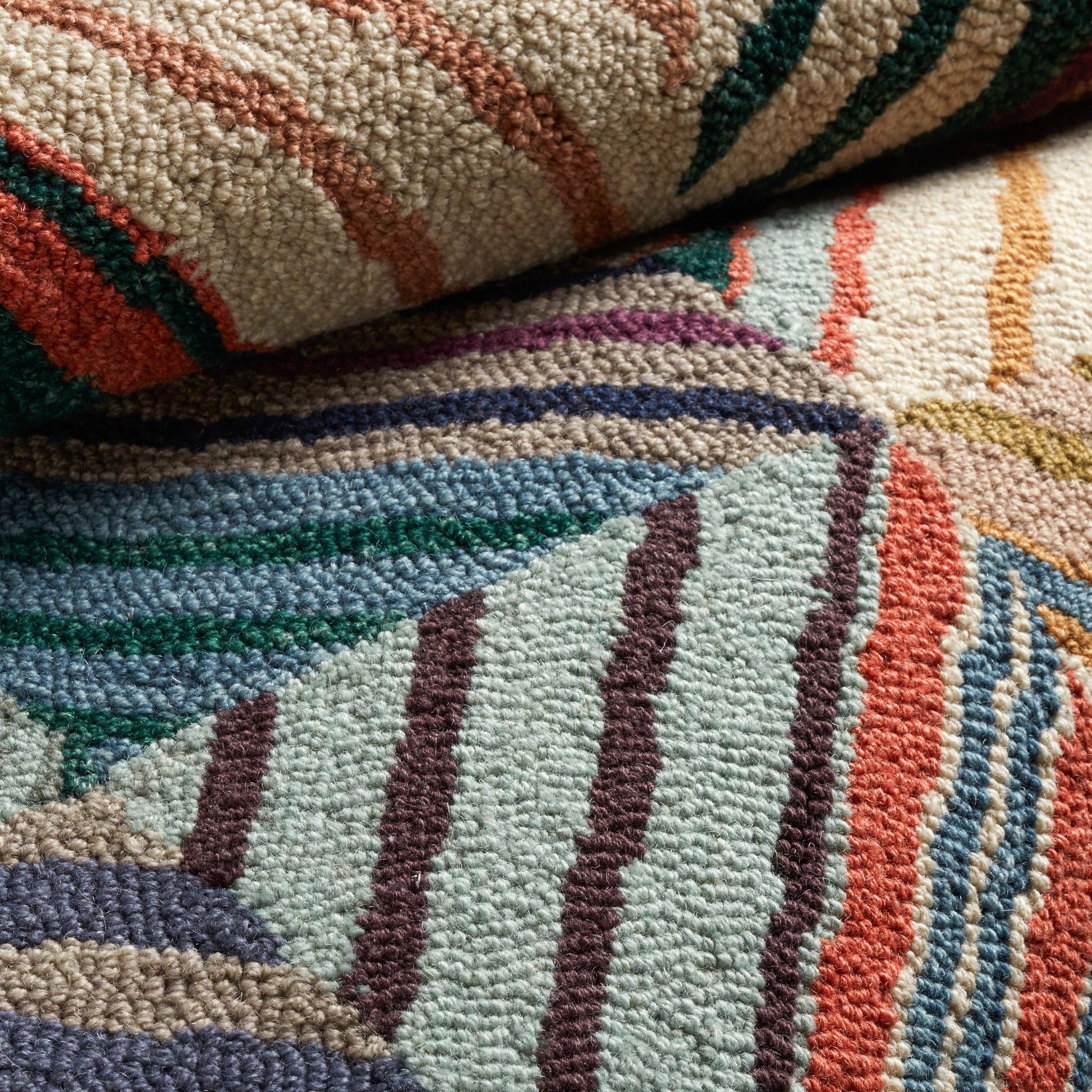 Potter Multi Hand Micro Hooked Wool Rug - DA2218 - 10x14