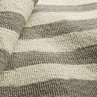 Silas Stripe Grey Hand Micro Hooked Wool Rug - DA2220 - 10x14
