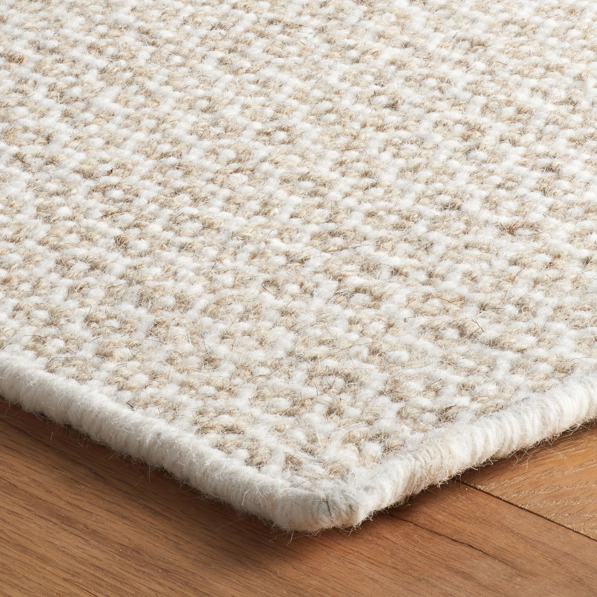 Honeycomb Natural Handwoven Wool Rug - DA2231 - 10x14