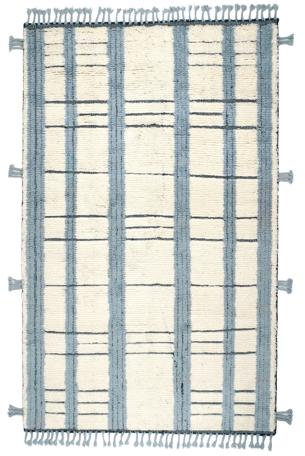 Tory Pewter Blue Hand Knotted Wool Rug - DA2280 - 10x14