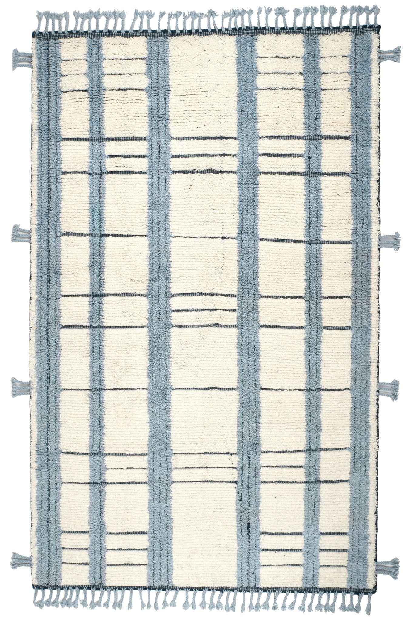 Tory Pewter Blue Hand Knotted Wool Rug - DA2280 - 10x14