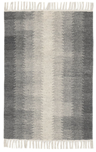 Ronan Ikat Grey Handwoven Wool Rug - DA2282 - 10x14